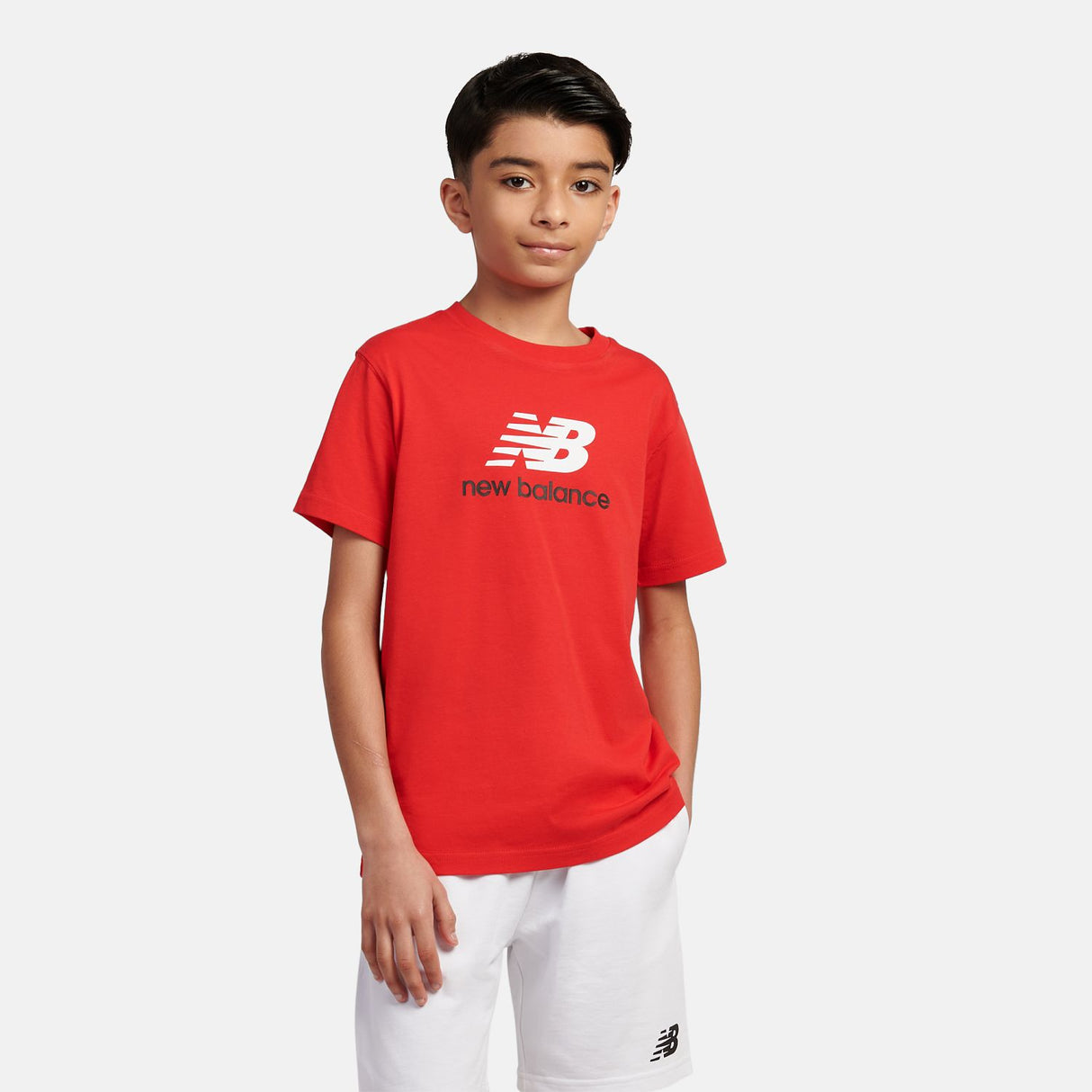 New Balance Youth Jersey Stacked Logo Tee-5