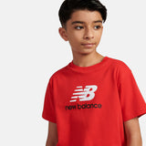 New Balance Youth Jersey Stacked Logo Tee-8