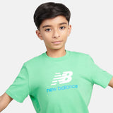 New Balance Youth Jersey Stacked Logo Tee-4