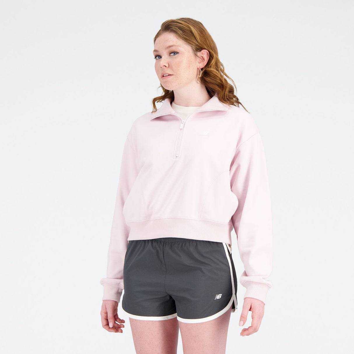 New Balance Women's Athletics Remastered French Terry 1/4 Zip-3