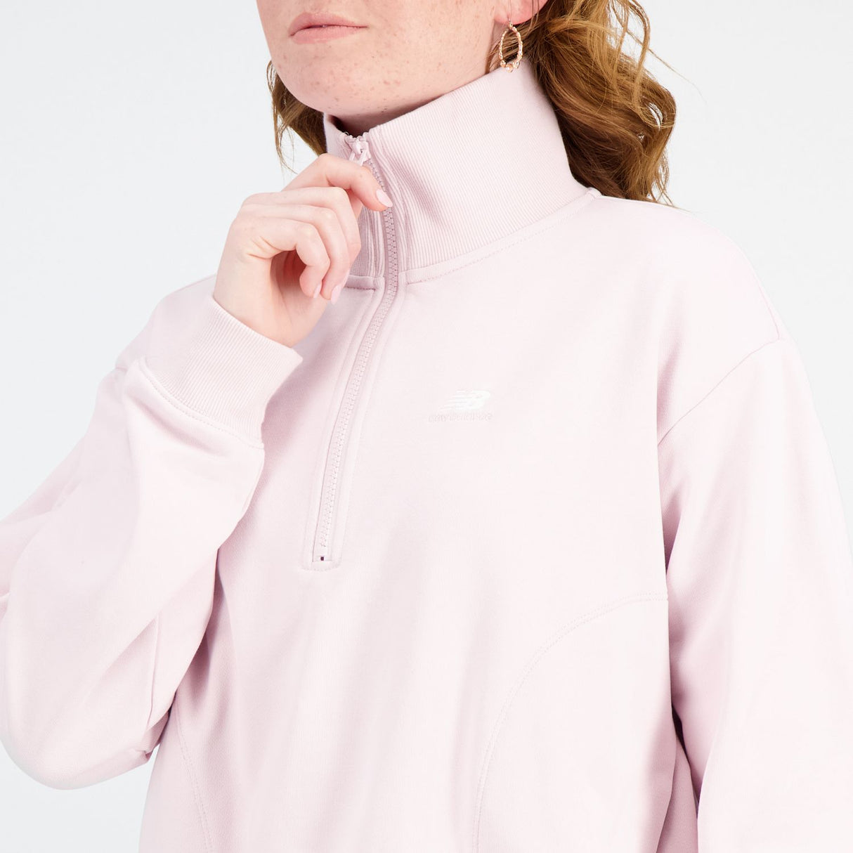 New Balance Women's Athletics Remastered French Terry 1/4 Zip-6