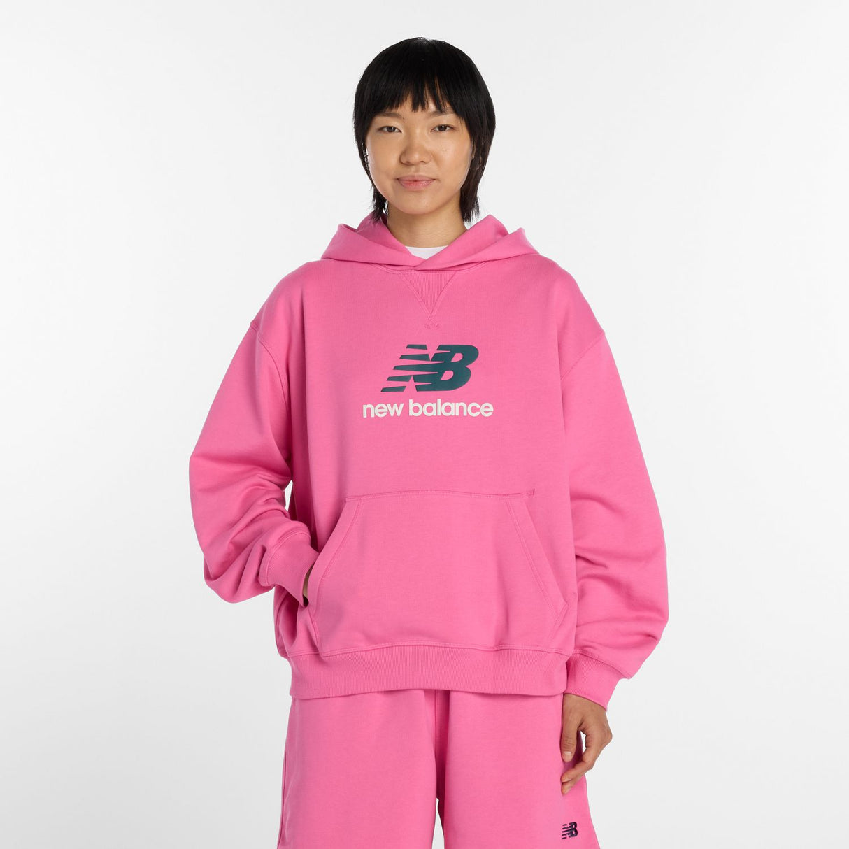 New Balance Women's Athletics French Terry Logo Hoodie-2