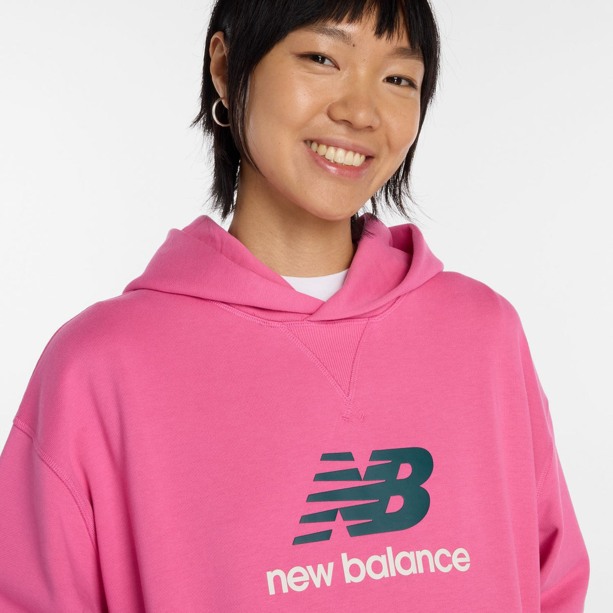 New Balance Women's Athletics French Terry Logo Hoodie-5