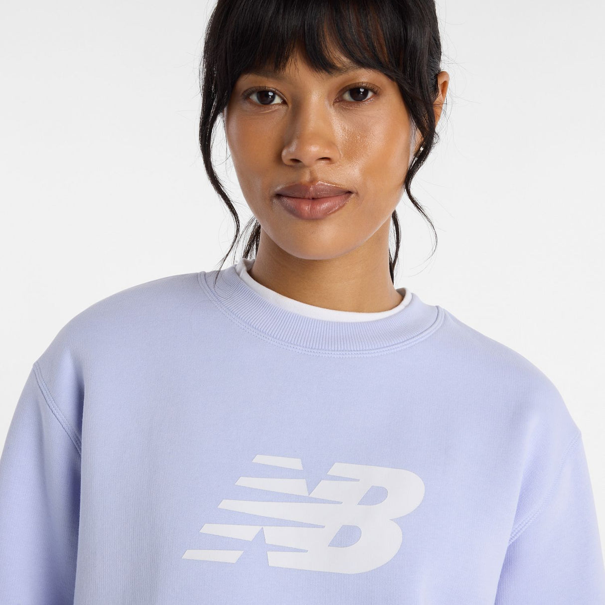 New Balance Women's Sport Fleece Logo Crew-4