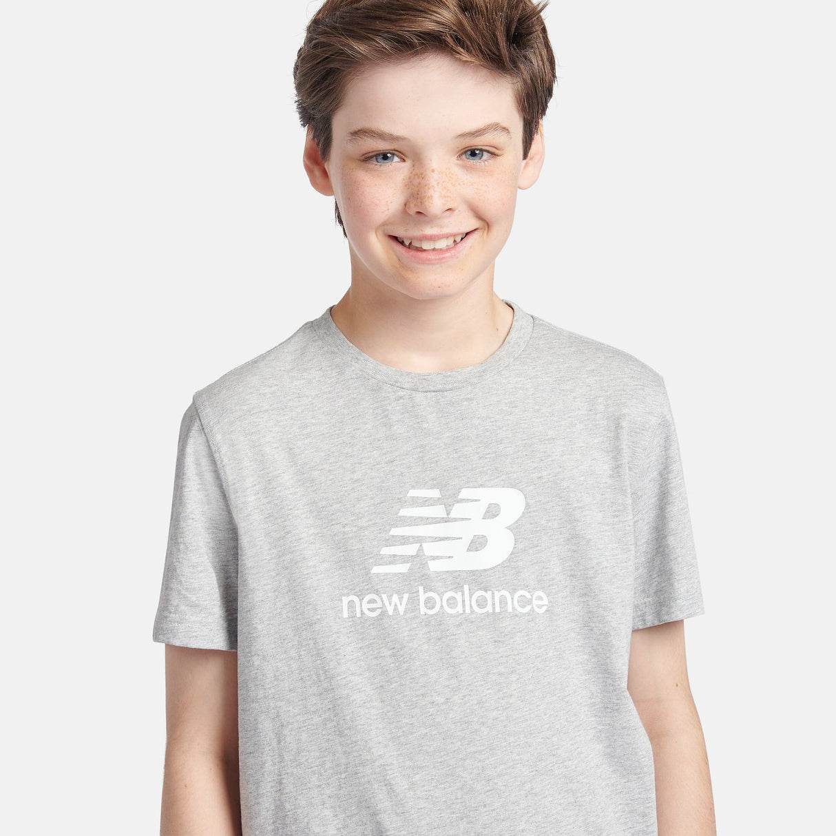 New Balance Youth Jersey Stacked Logo Tee-8
