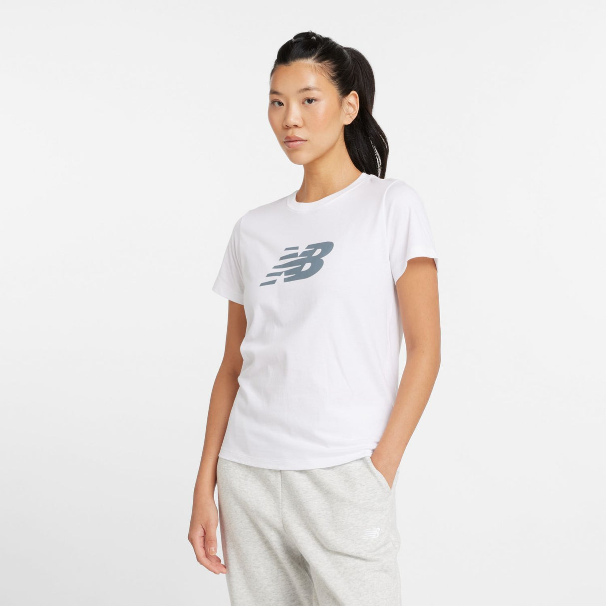 New Balance Women's Sport Jersey Logo T-Shirt-1