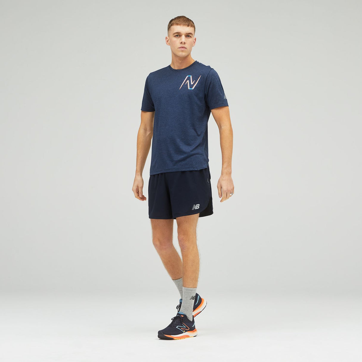 New Balance Men's Graphic Impact Run Short Sleeve-6