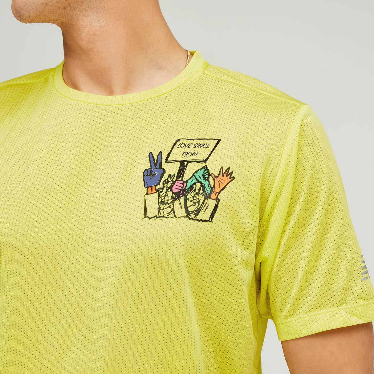 New Balance Men's Graphic Impact Run Short Sleeve-7