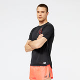 New Balance Men's Graphic Impact Run Short Sleeve-2