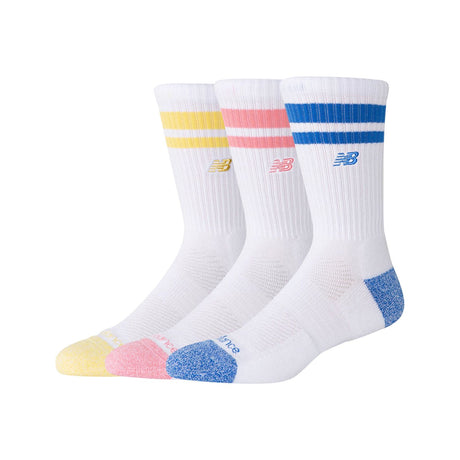 New Balance Active Lifestyle Striped Crew Socks 3 Pack-1