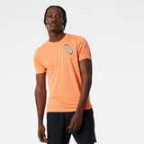 New Balance Men's Graphic Impact Run Short Sleeve-1