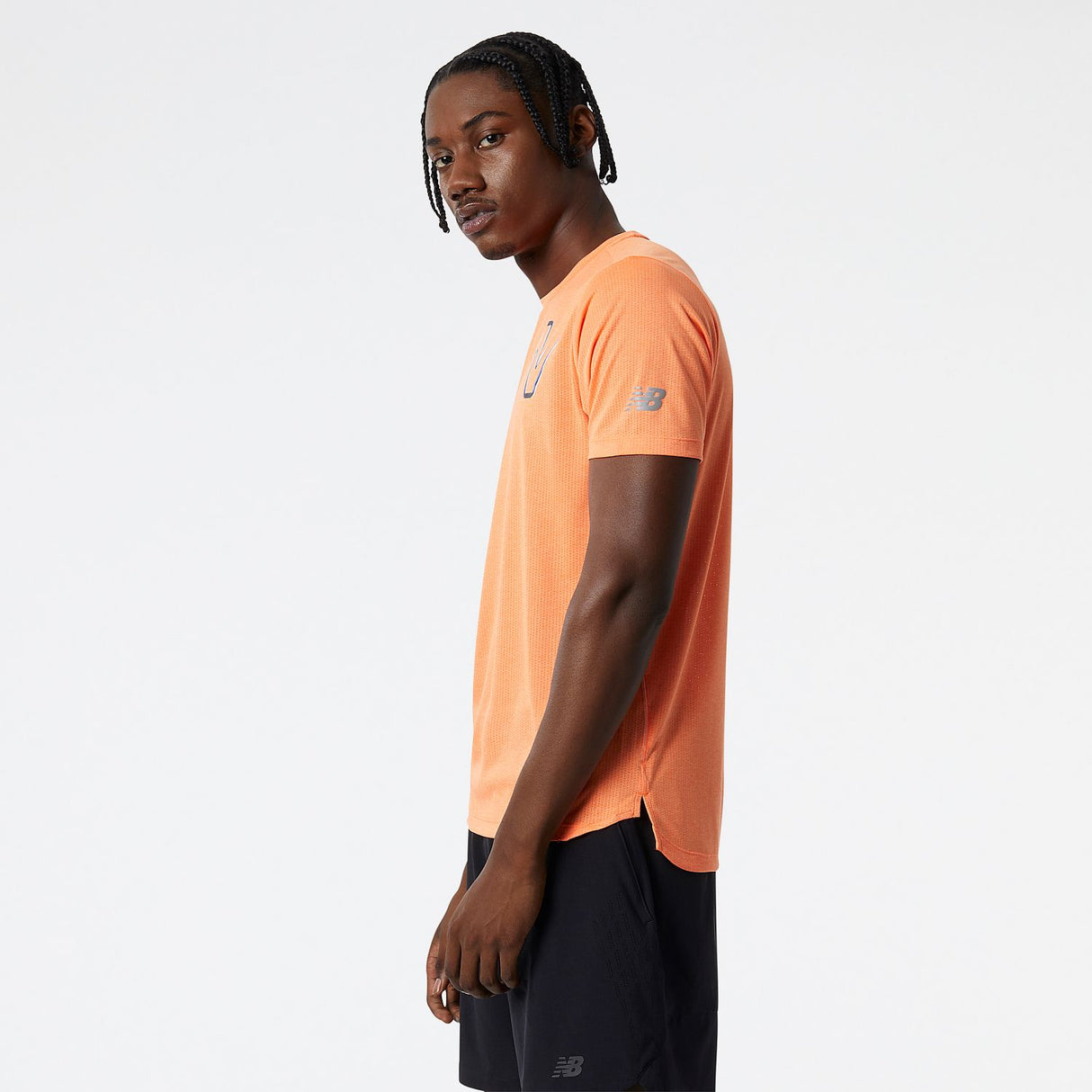New Balance Men's Graphic Impact Run Short Sleeve-2