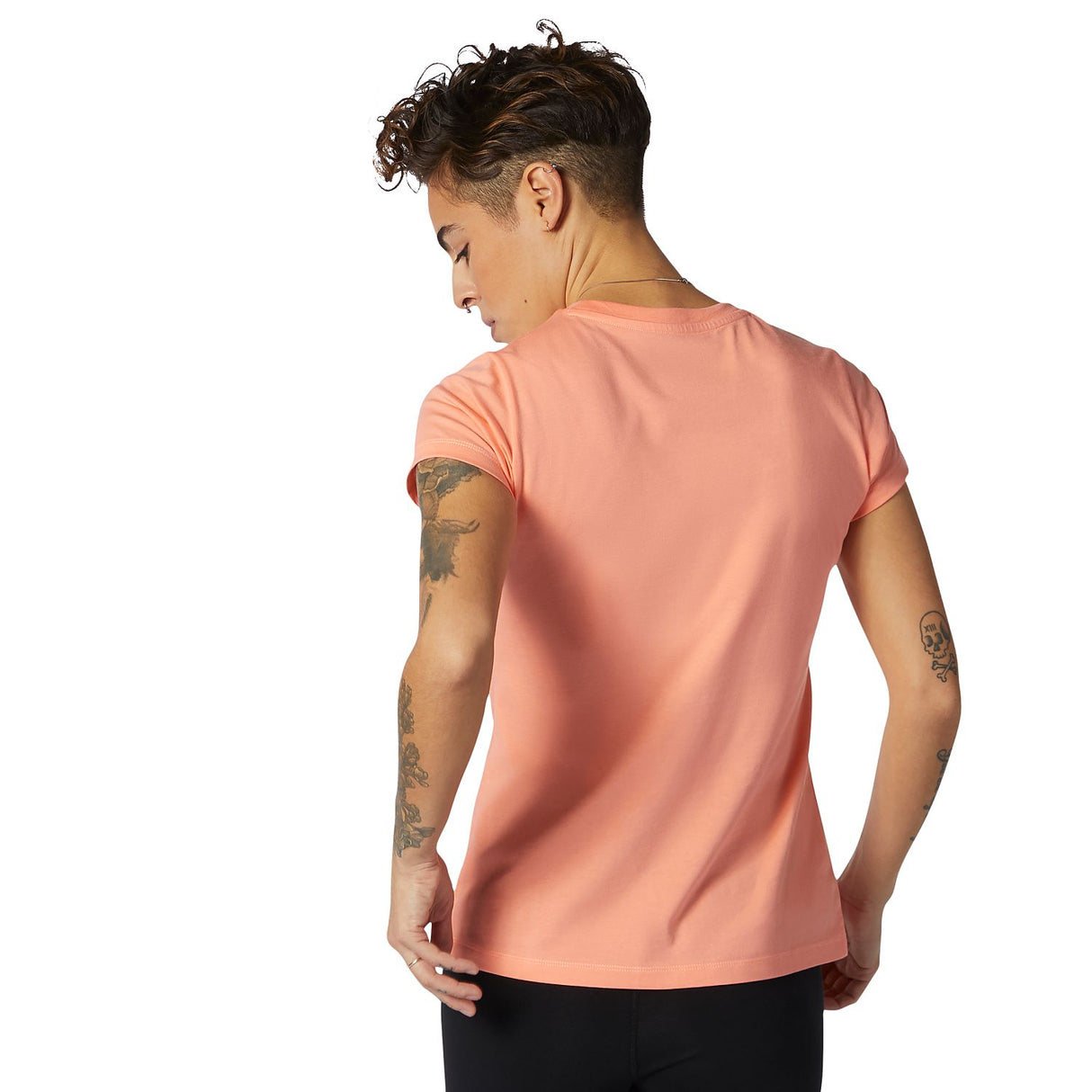 New Balance Women's Essentials Stacked Logo Tee-3