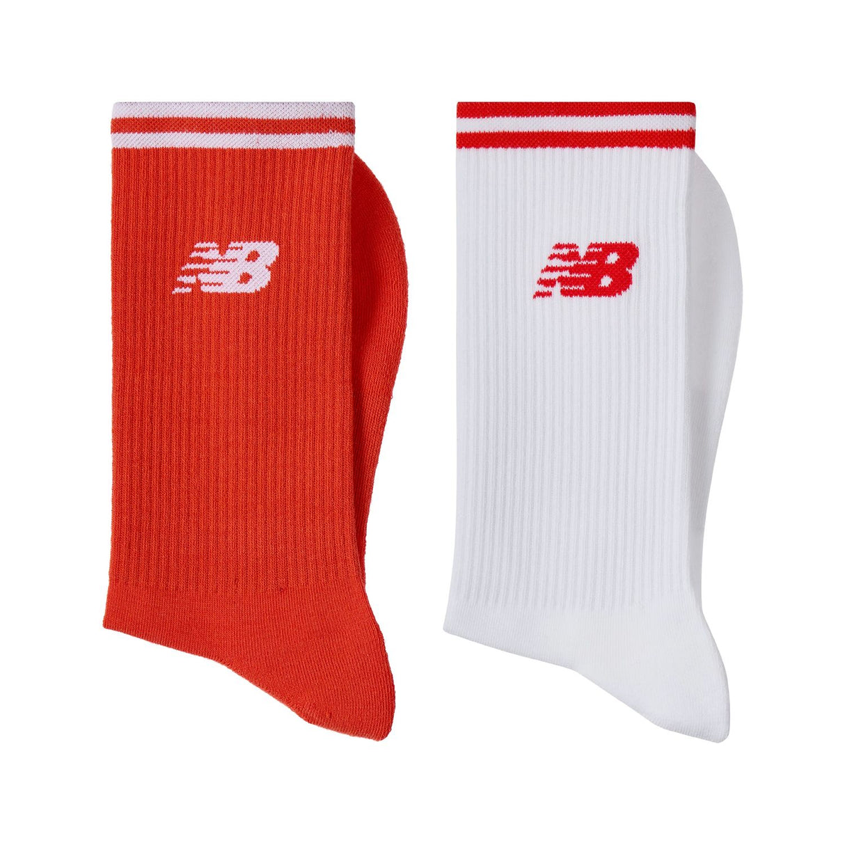 New Balance Running Stripe Midcalf Socks 2 Pairs-2