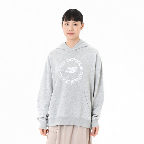 New Balance Women's Sport French Terry Oversized Graphic Hoodie-1
