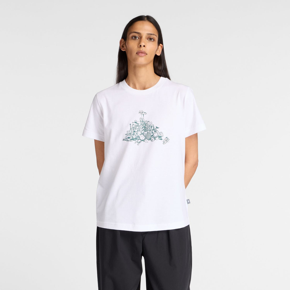 New Balance Women's Athletics Pile T-Shirt-1