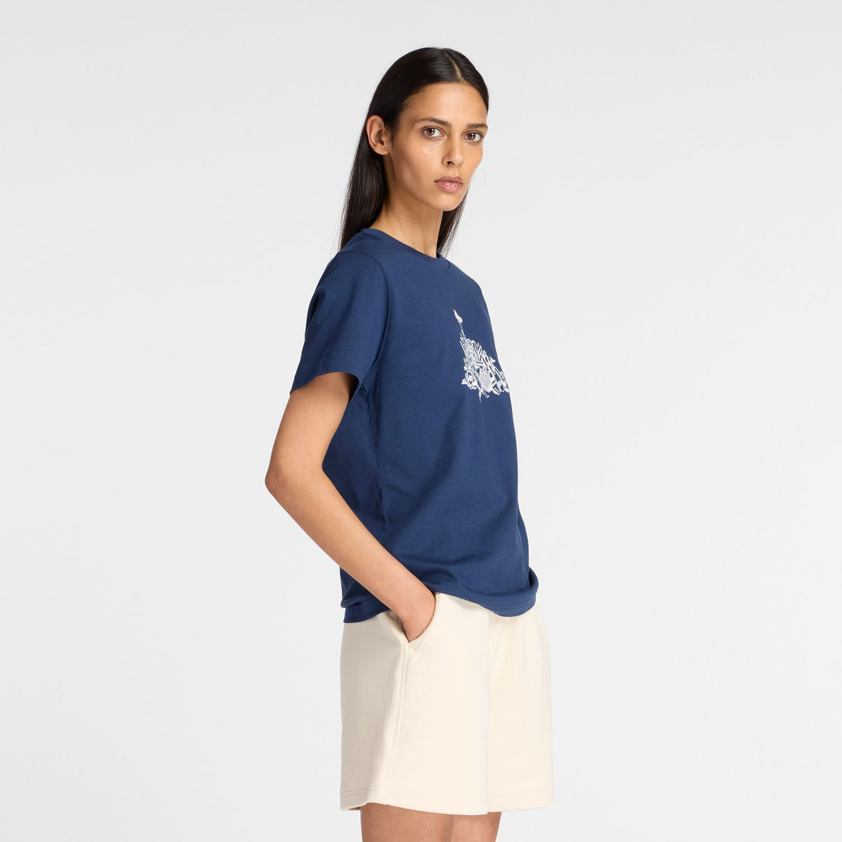 New Balance Women's Athletics Pile T-Shirt-2