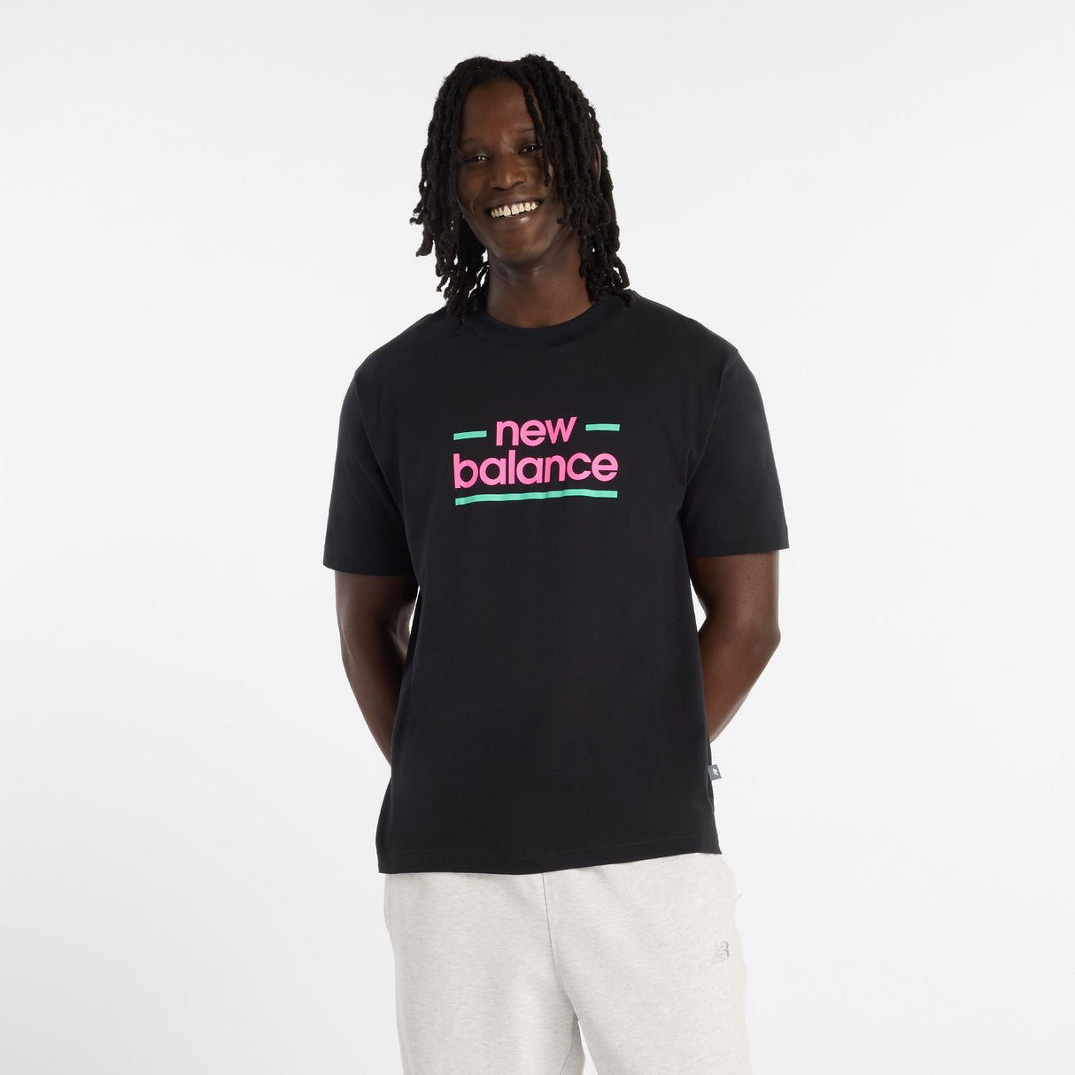 New Balance Men's Linear Lines T-Shirt-1