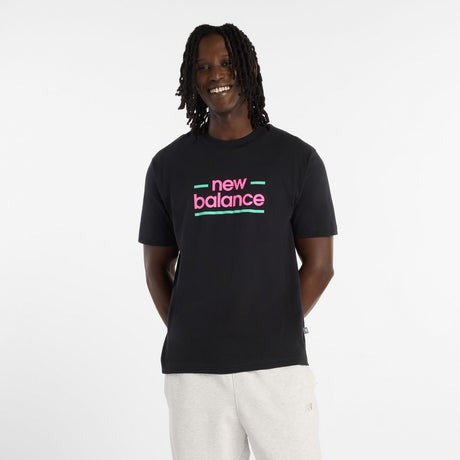 New Balance Men's Linear Lines T-Shirt-1