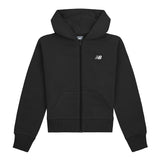 New Balance Youth Brush Back Small Logo Full Zip Hoodie-1