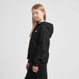 New Balance Youth Brush Back Small Logo Full Zip Hoodie-5