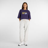 New Balance Women's Athletics Premium Chest Logo Cropped T-Shirt-1