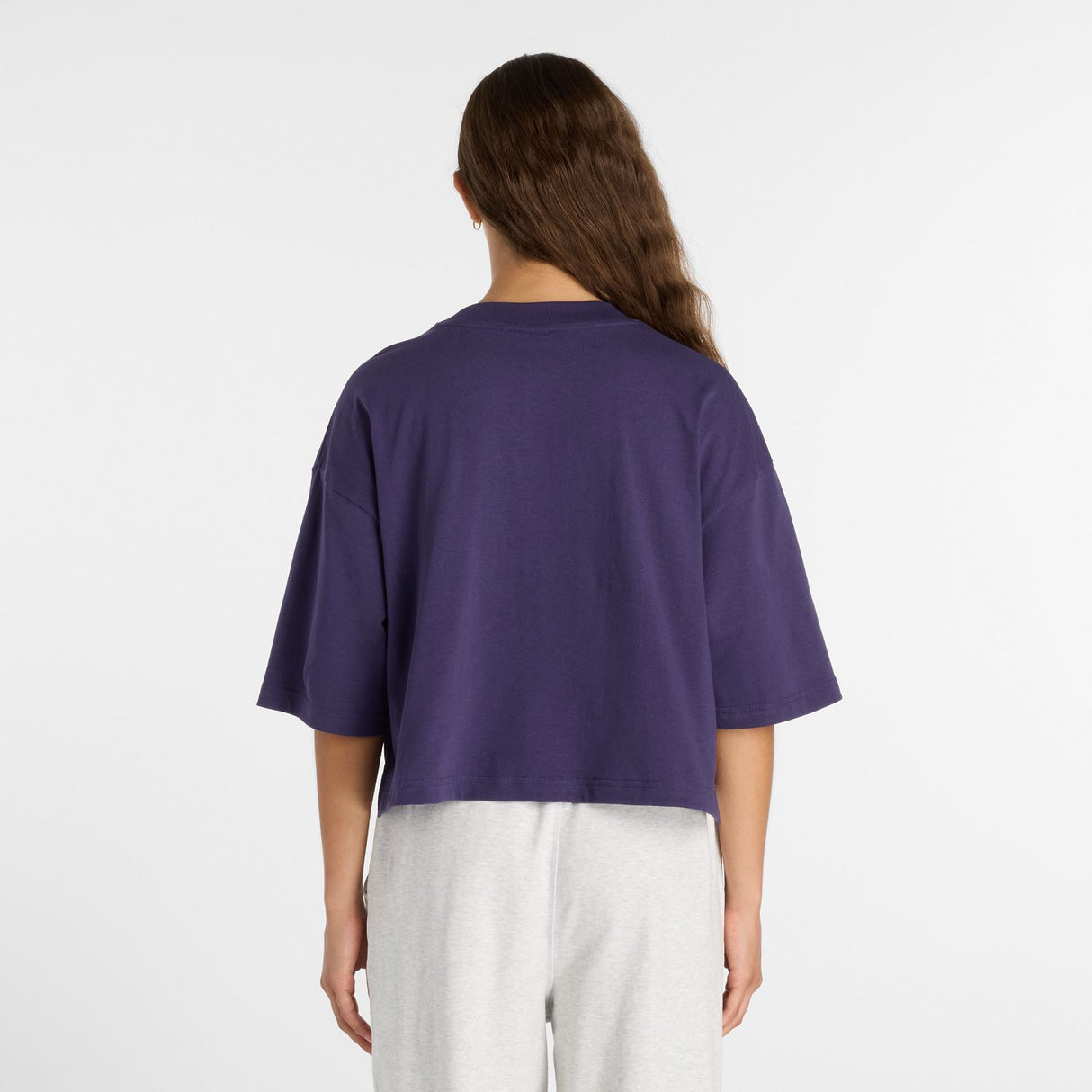 New Balance Women's Athletics Premium Chest Logo Cropped T-Shirt-4