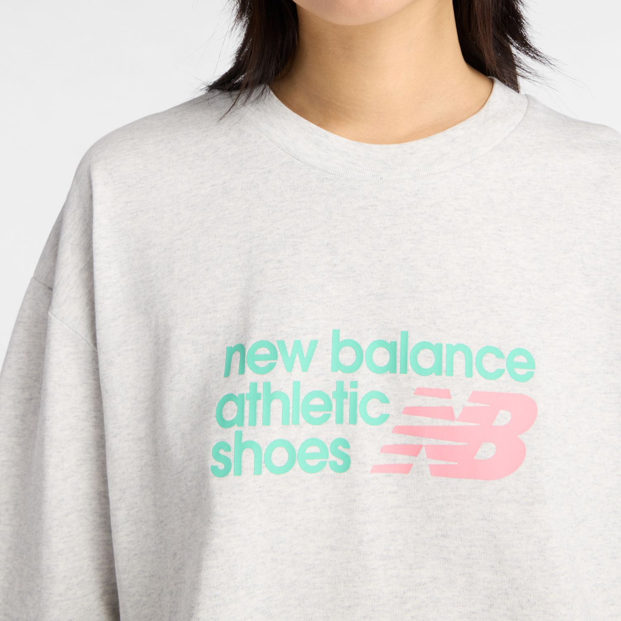 New Balance Women's Athletics Premium Chest Logo Cropped T-Shirt-5