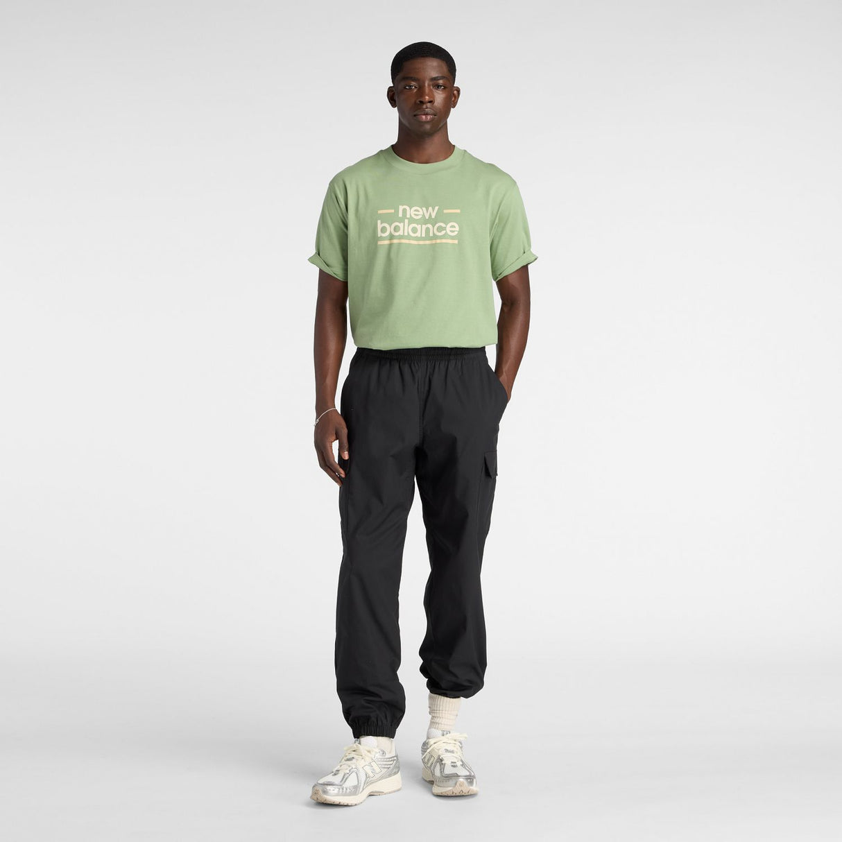 New Balance Men's Linear Lines T-Shirt-1