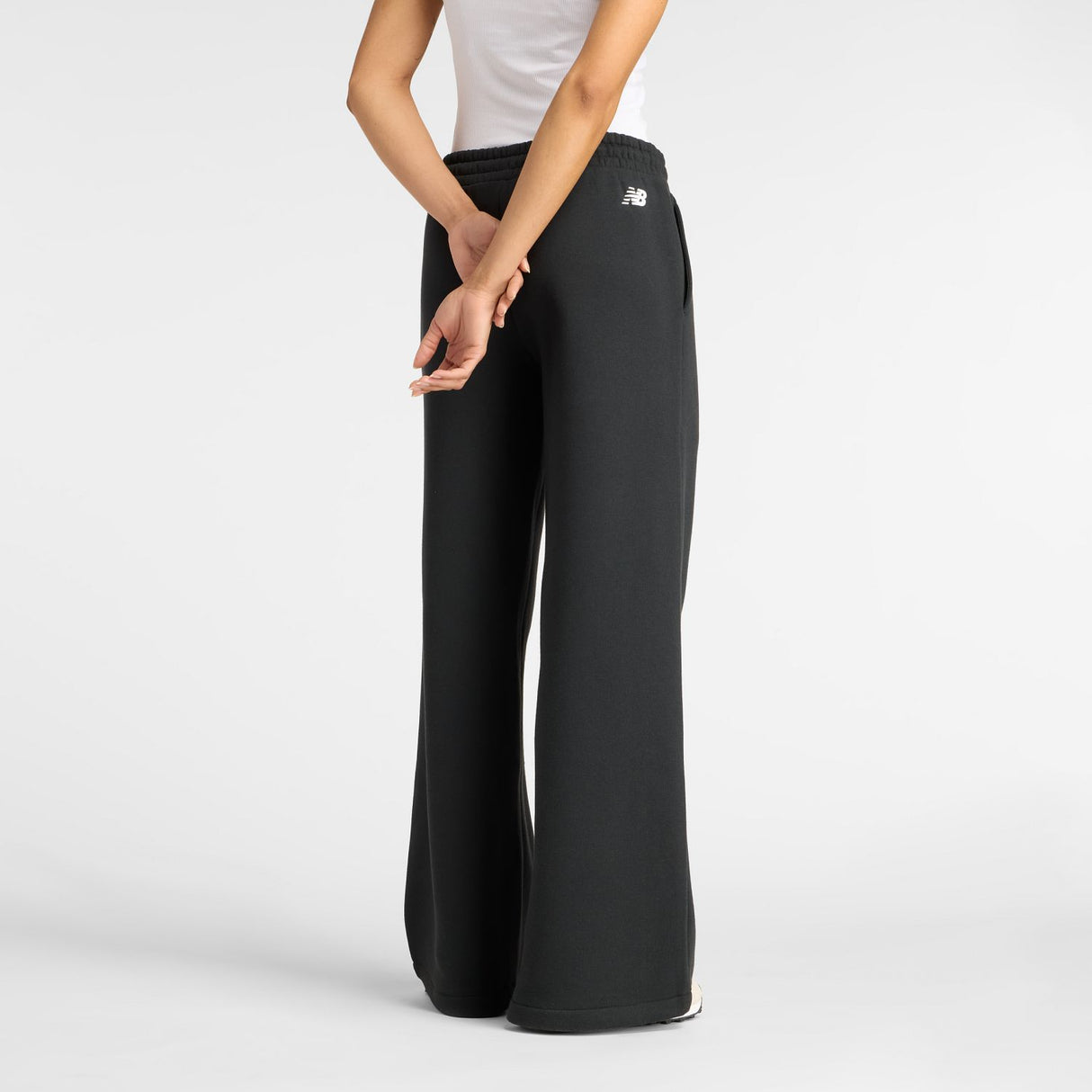New Balance Women's Linear Heritage Fleece Wide Leg Pant-3