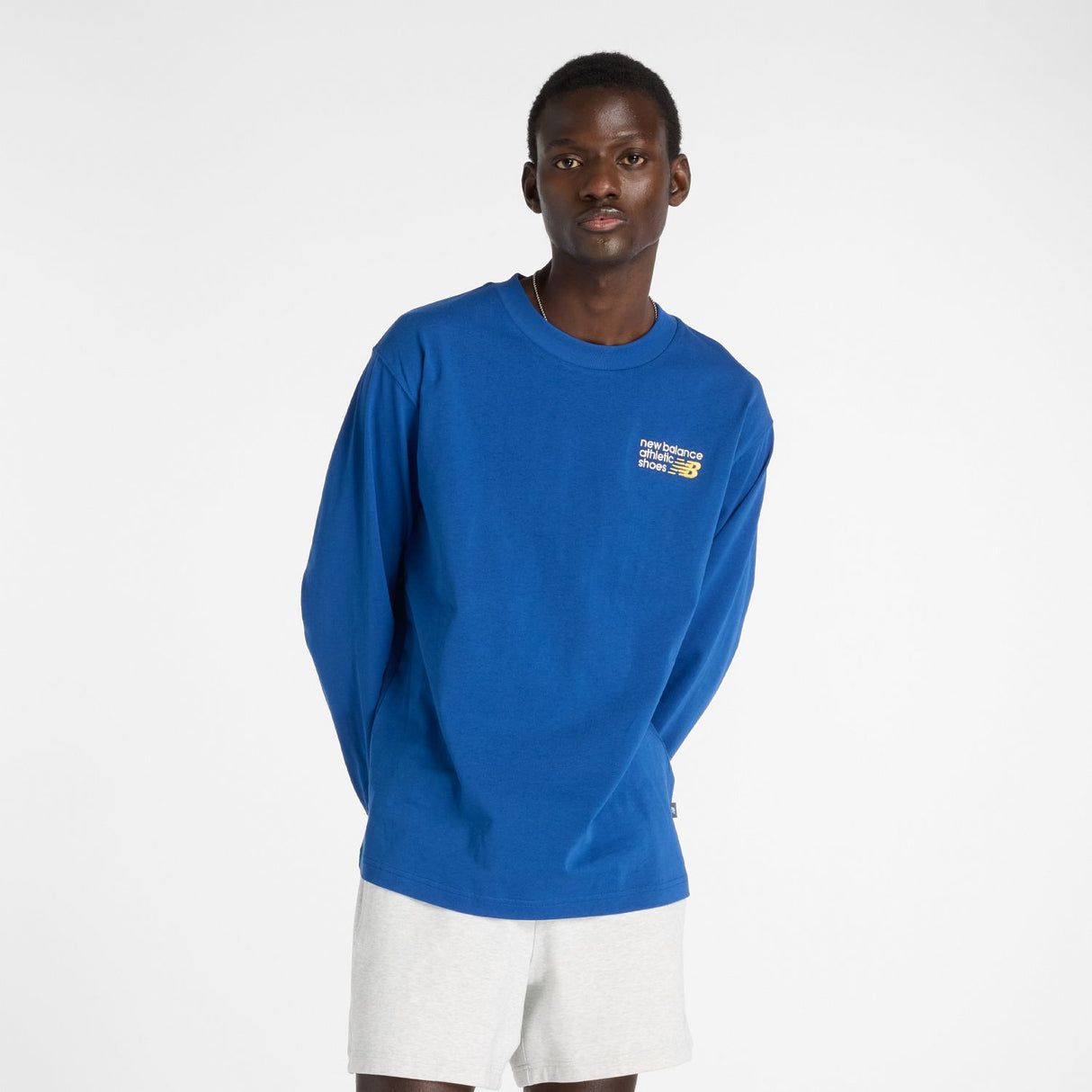New Balance Men's Athletics Premium Back Logo Long Sleeve-3