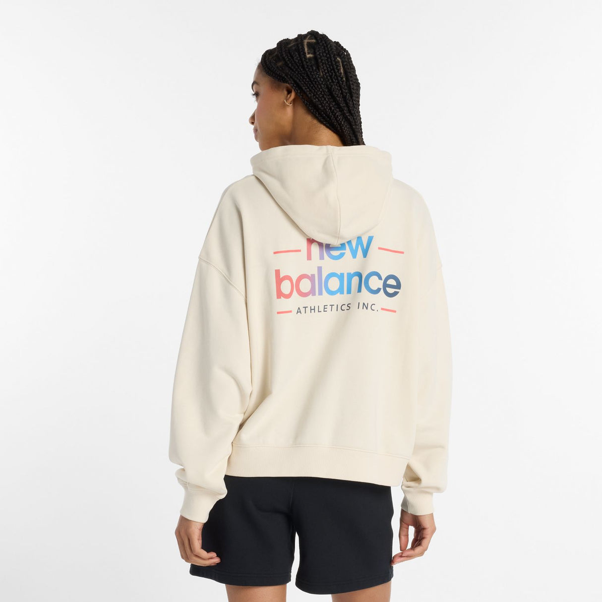 New Balance Women's Multi Color Logo Hoodie-3