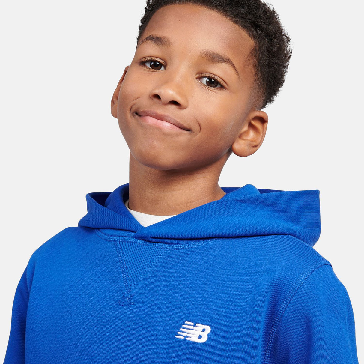 New Balance Youth French Terry Small Logo Hoodie-4