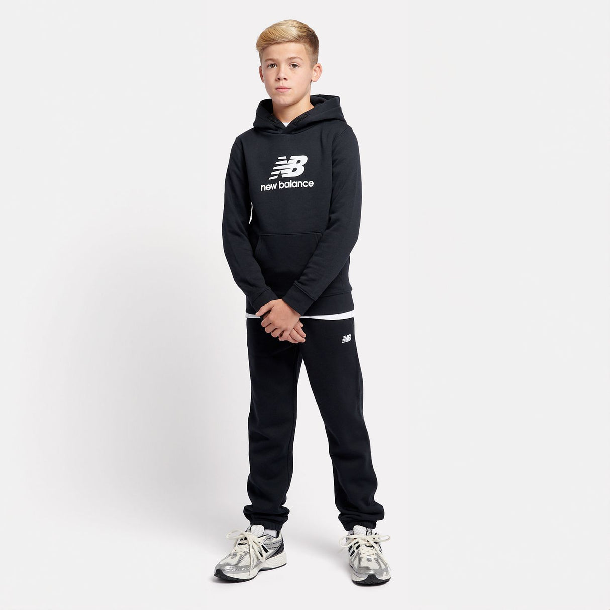 New Balance Youth French Terry Stacked Logo Hoodie-4