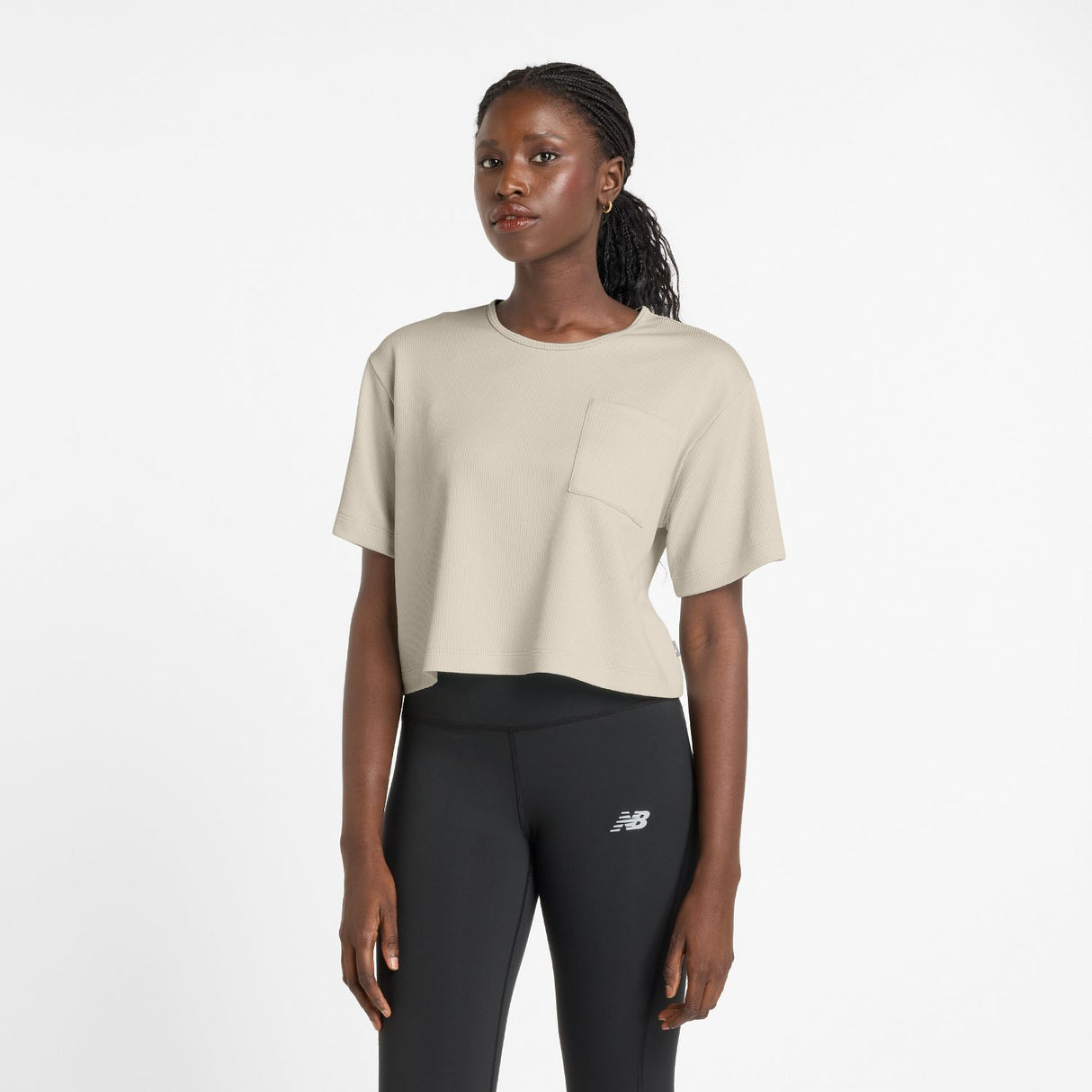 New Balance Women's Novelty Rib T-Shirt-1