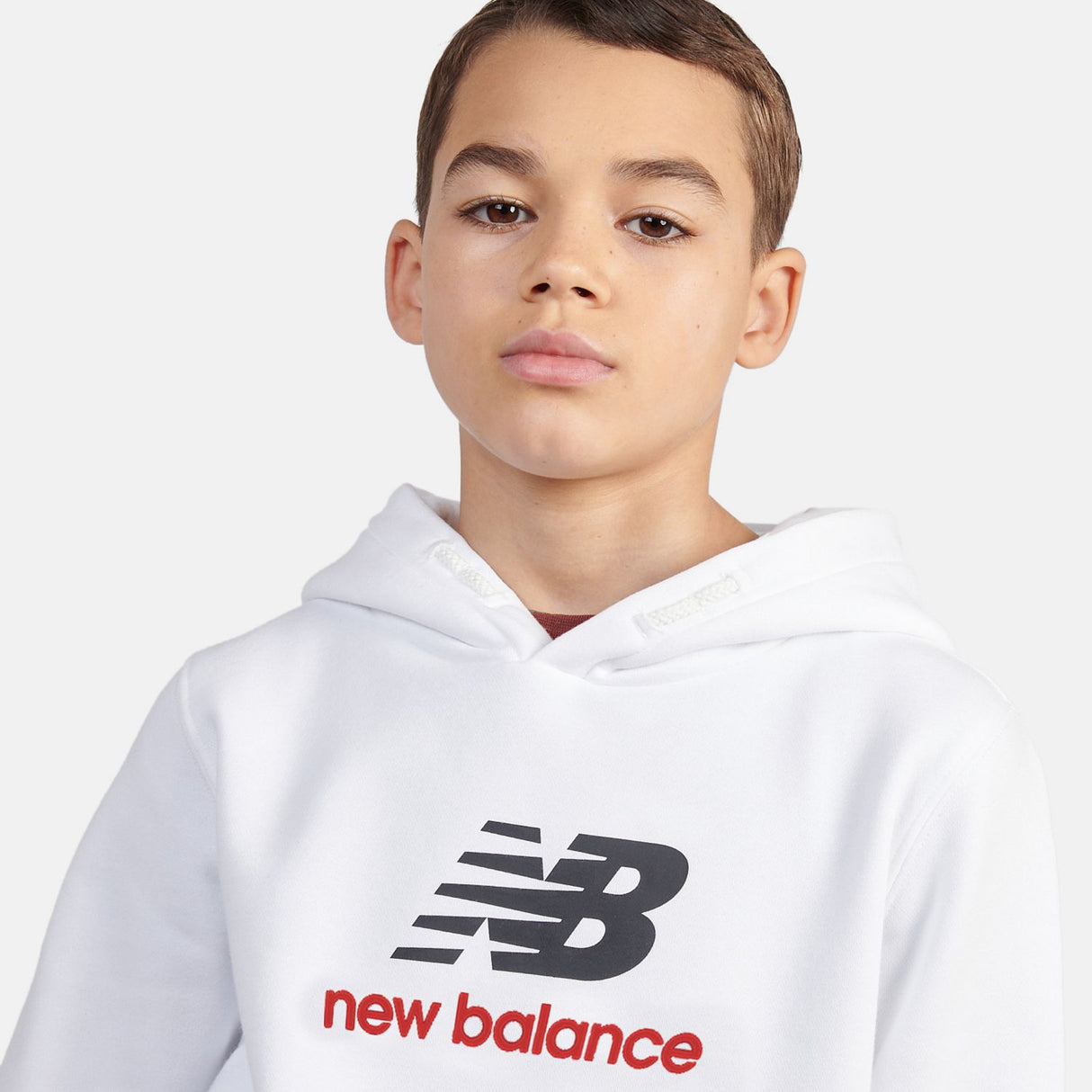 New Balance Youth French Terry Stacked Logo Hoodie-8
