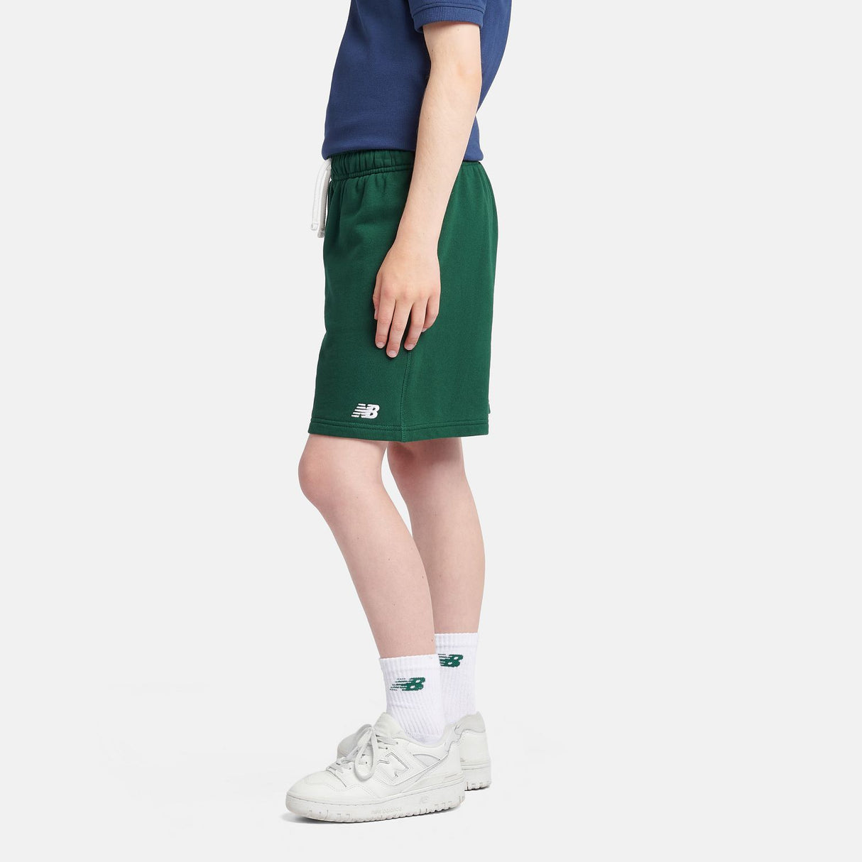 New Balance Youth French Terry Small Logo Short-6