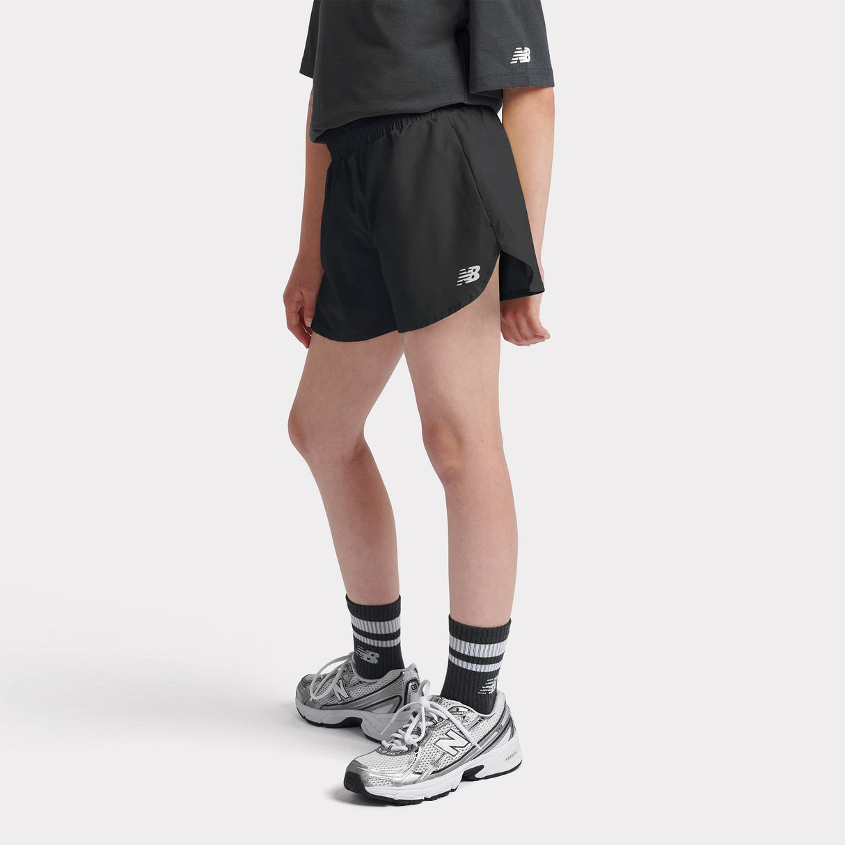 New Balance Youth Girl's Woven Shorts-7