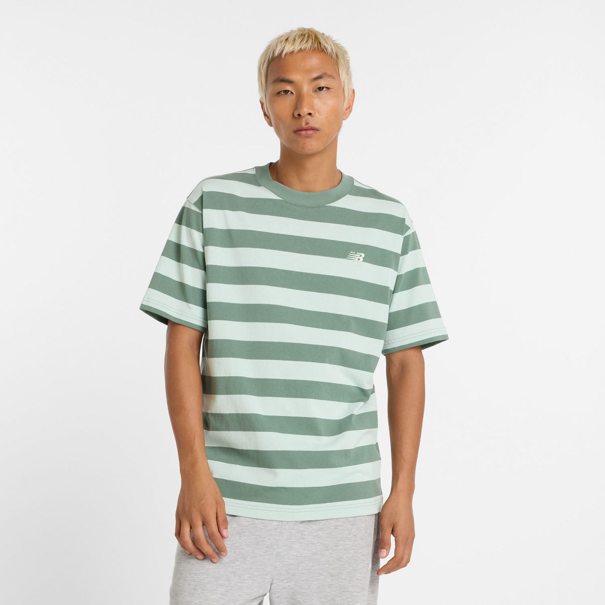 New Balance Men's Athletics Cotton Thick Stripe T-Shirt-1