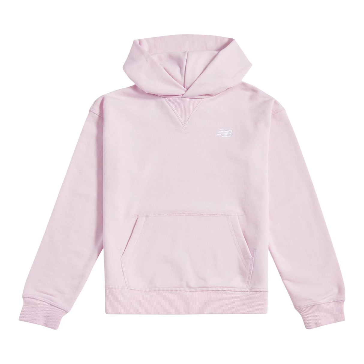 New Balance Youth Girl's French Terry Small Logo Hoodie-1
