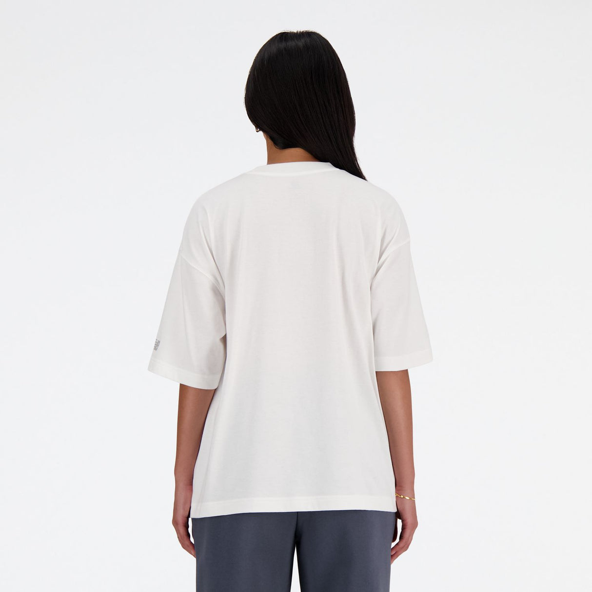 New Balance Women's Iconic Collegiate Jersey Oversized T-Shirt-3