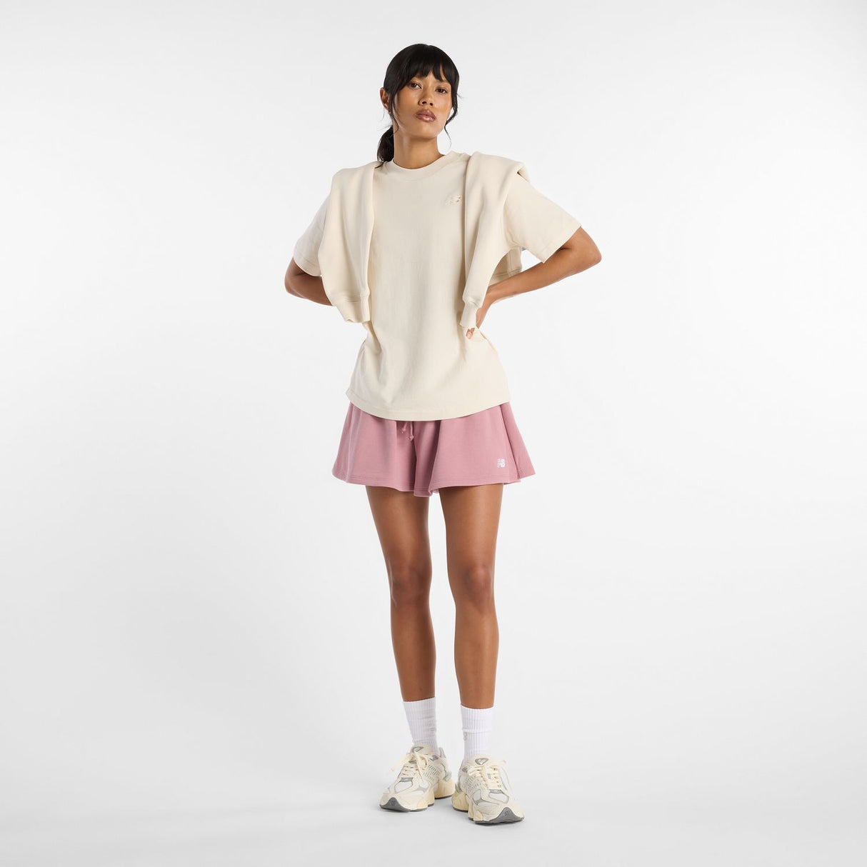 New Balance Women's French Terry Circle Short-6