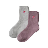 New Balance Waffle Knit Ankle Socks 2 Pack-2