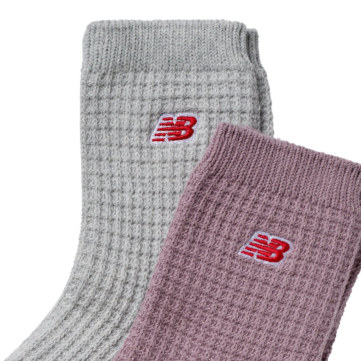 New Balance Waffle Knit Ankle Socks 2 Pack-3
