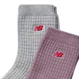 New Balance Waffle Knit Ankle Socks 2 Pack-3