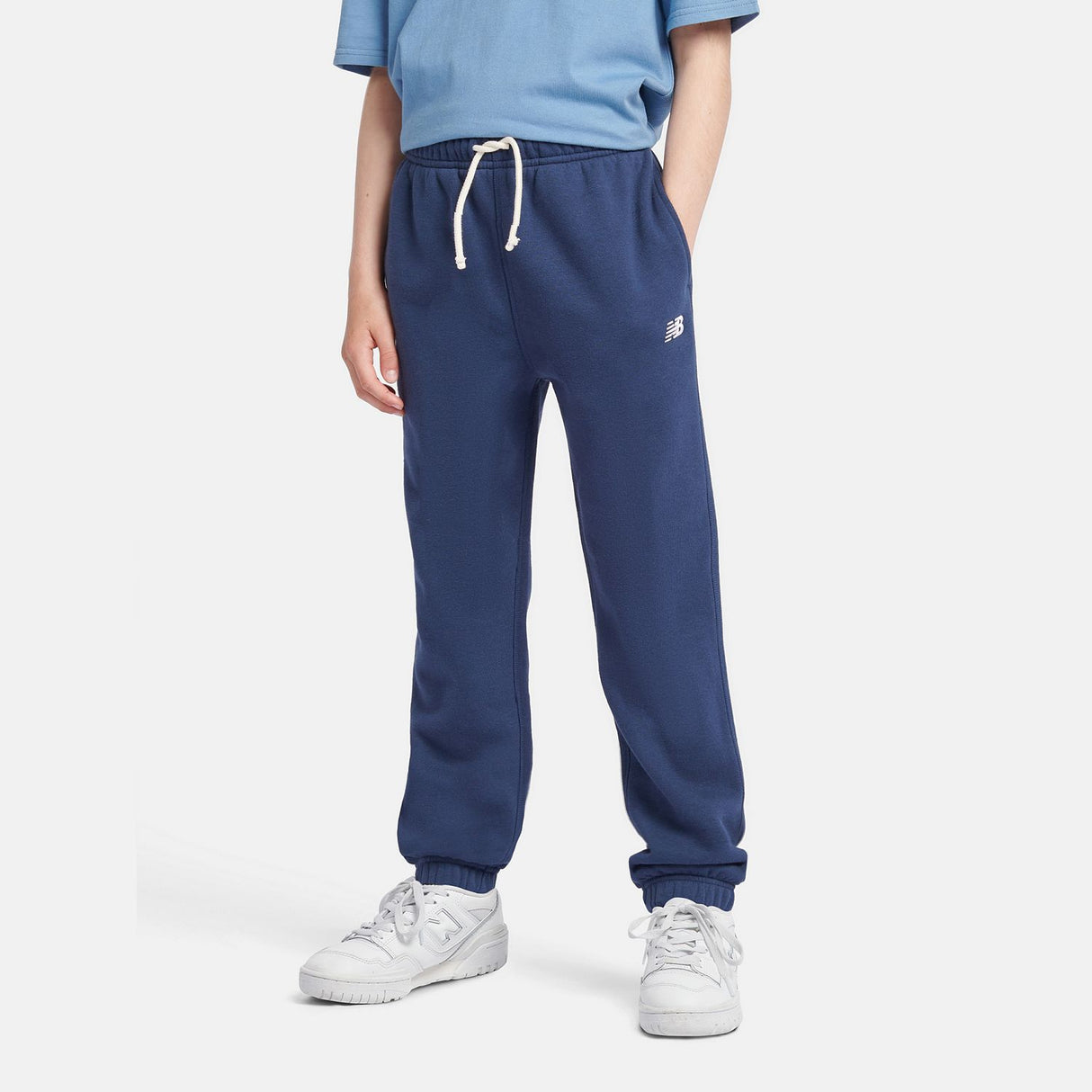 New Balance Youth Brush Back Small Logo Jogger-5