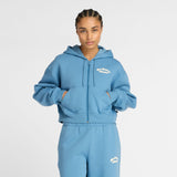 New Balance Women's Linear Heritage Fleece Full Zip-1