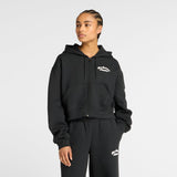New Balance Women's Linear Heritage Fleece Full Zip-1