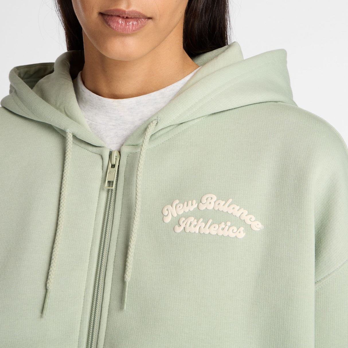 New Balance Women's Linear Heritage Fleece Full Zip-4