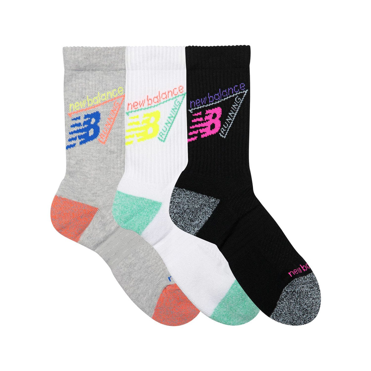 New Balance Active Graphic Crew Socks 3 Pack-3